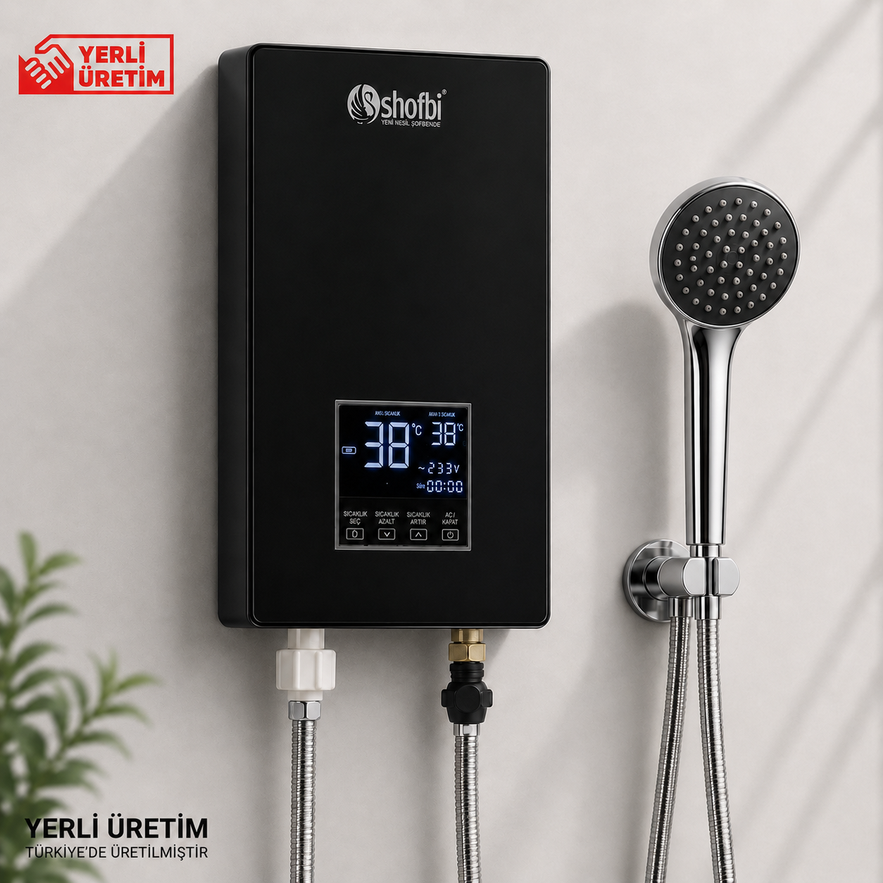 Banyo Şofbeni SH-3P Siyah