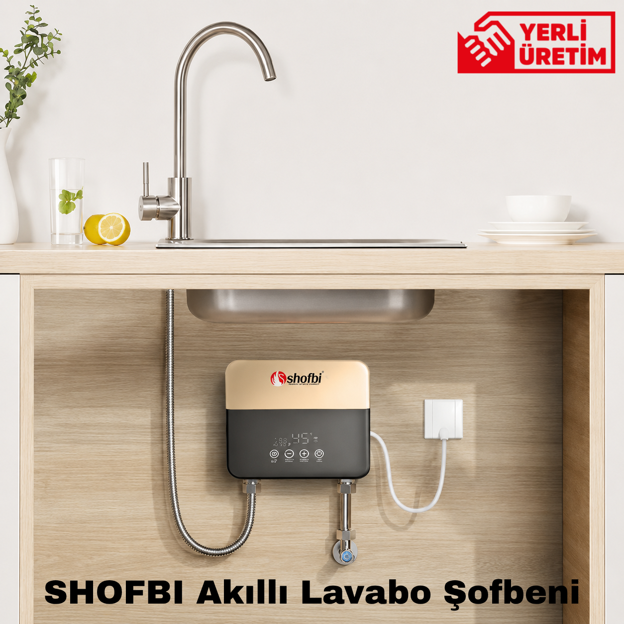 Shofbi Akıllı Lavabo Şofbeni SH-4G Altın