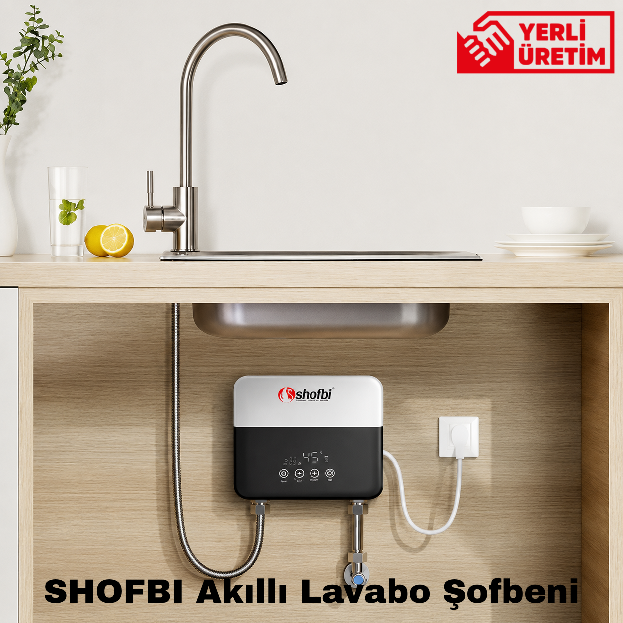 Shofbi Akıllı Lavabo Şofbeni SH-4S Gümüş Gri
