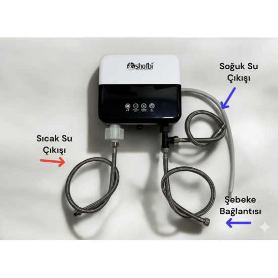 Shofbi Akıllı Lavabo Şofbeni SH-4S Gri
