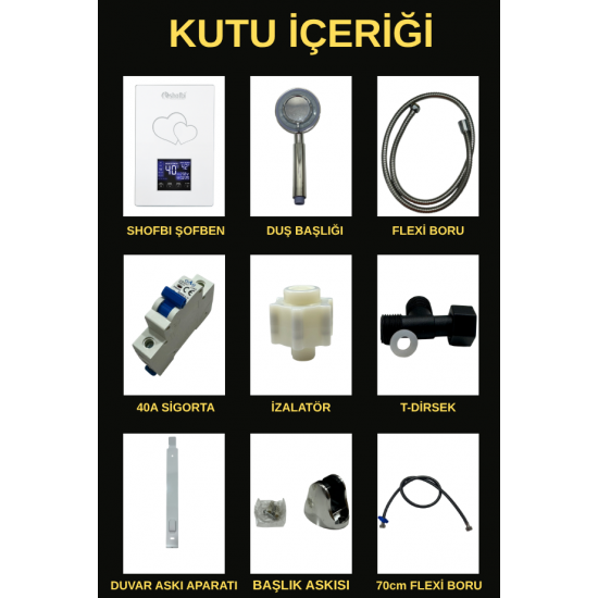 Shofbi Akıllı Şofben SH-1B Beyaz Shofbi Akıllı Şofben SH-1B Beyaz